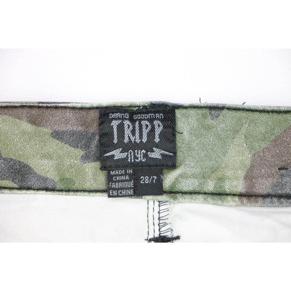 Tripp NYC Daang Goodman Army Military Camo Camouflage Stretch Skinny Pants Jeans - Picture 3 of 4